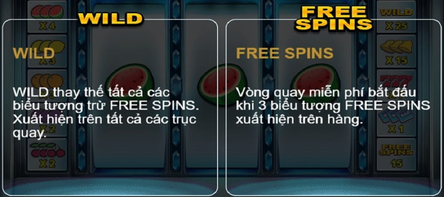 Classic Fruits 8US - Tựa game nổ hũ đáng chơi nhất 2023 6 Các biểu tượng thường gặp khi chơi game Classic Fruit