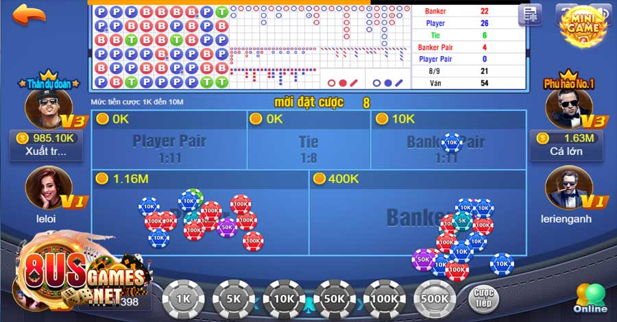Baccarat là gì? Cách chơi Baccarat trực tuyến tại 8US Games 6 Baccarat dù chơi ở sòng hay chơi tại các cổng game trực tuyến đều mang lại những trải nghiệm cực kỳ thú vị