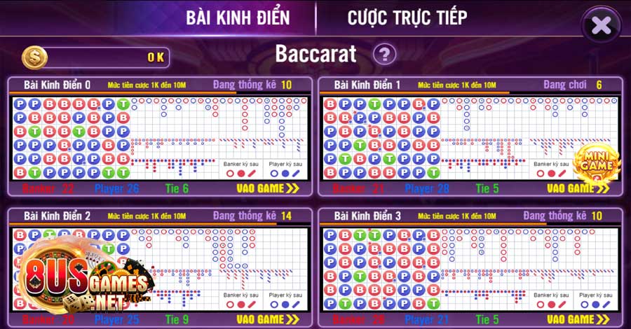 Baccarat là gì? Cách chơi Baccarat trực tuyến tại 8US Games 7 Cách chơi Baccarat trực tuyến cực dễ dàng tại 8USGAMES
