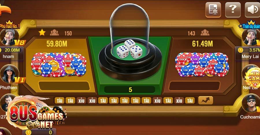 Chơi Tài Xỉu đăng ký nhận tiền tươi thóc thật tại 8USGAMES 5 8USGAMES - Địa chỉ vui chơi game Tài Xỉu online ăn tiền thật