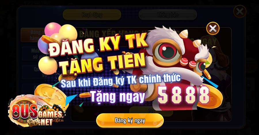 Khuyến mãi 8US - Tổng hợp những ưu đãi 8US Game cực HOT 4 Khuyến mãi 8US Kích hoạt số điện thoại
