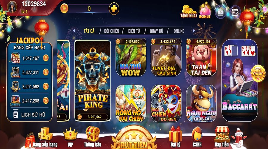 Chơi Rồng Hổ Đại Chiến 8US tiền về nhiều không xuể 6 Sảnh chờ game bài Rồng Hổ Đại Chiến cổng game 8US