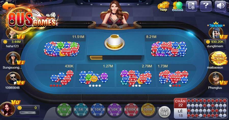 Khám phá sức hấp dẫn của game Xóc Đĩa đổi thưởng tại 8US GAMES 7 Sức hấp dẫn của sảnh chơi Xóc Đĩa tại 8USGAMES