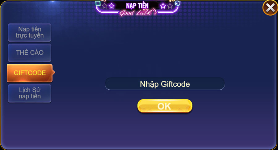 Code 8US Club 88K | Hướng dẫn nhận code 8US tri ân hàng tháng 3 Giao diện nhập giftcode 8US